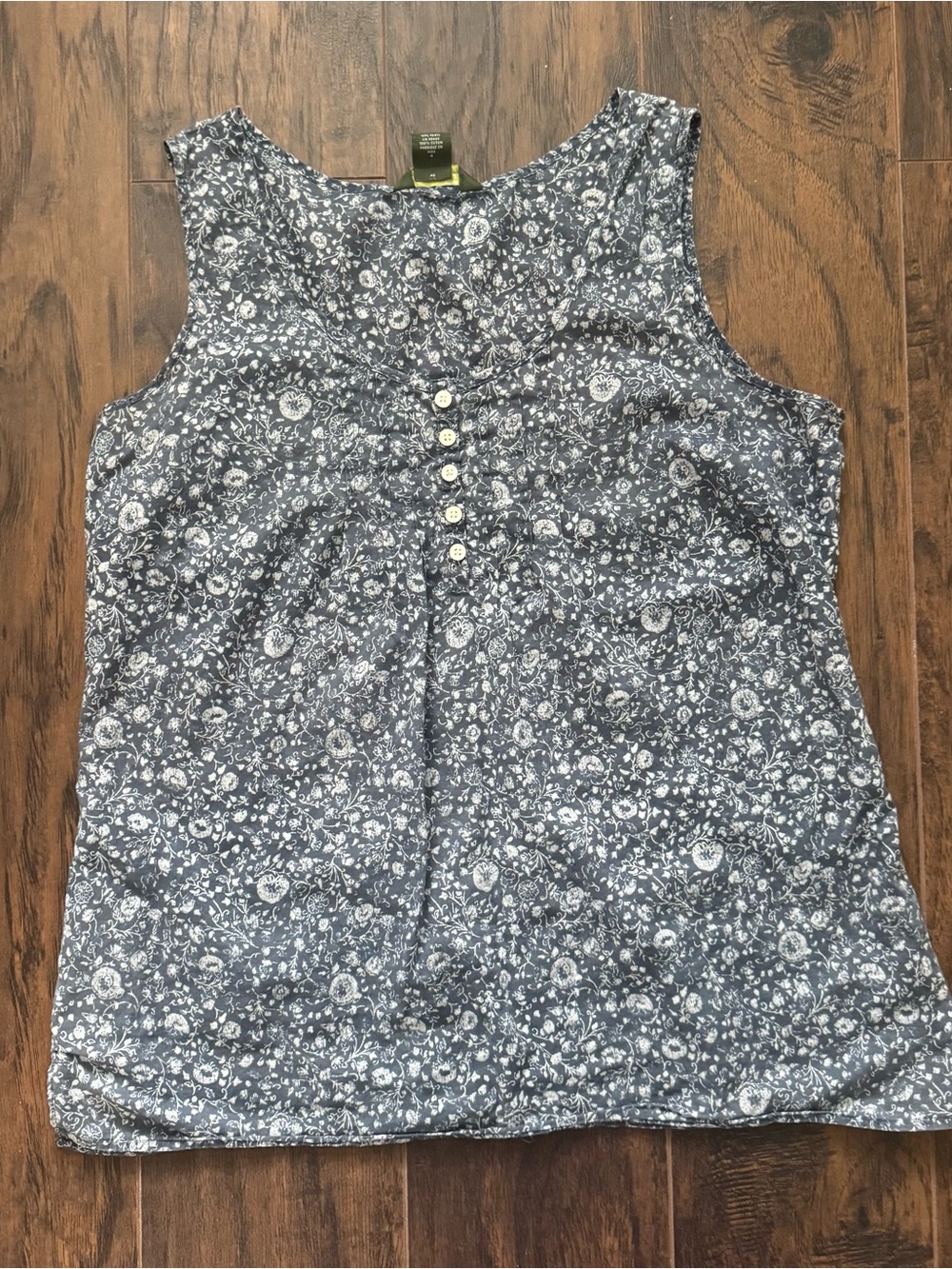 Eddie Bauer Large Floral Sleeveless Top